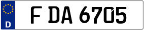 Trailer License Plate